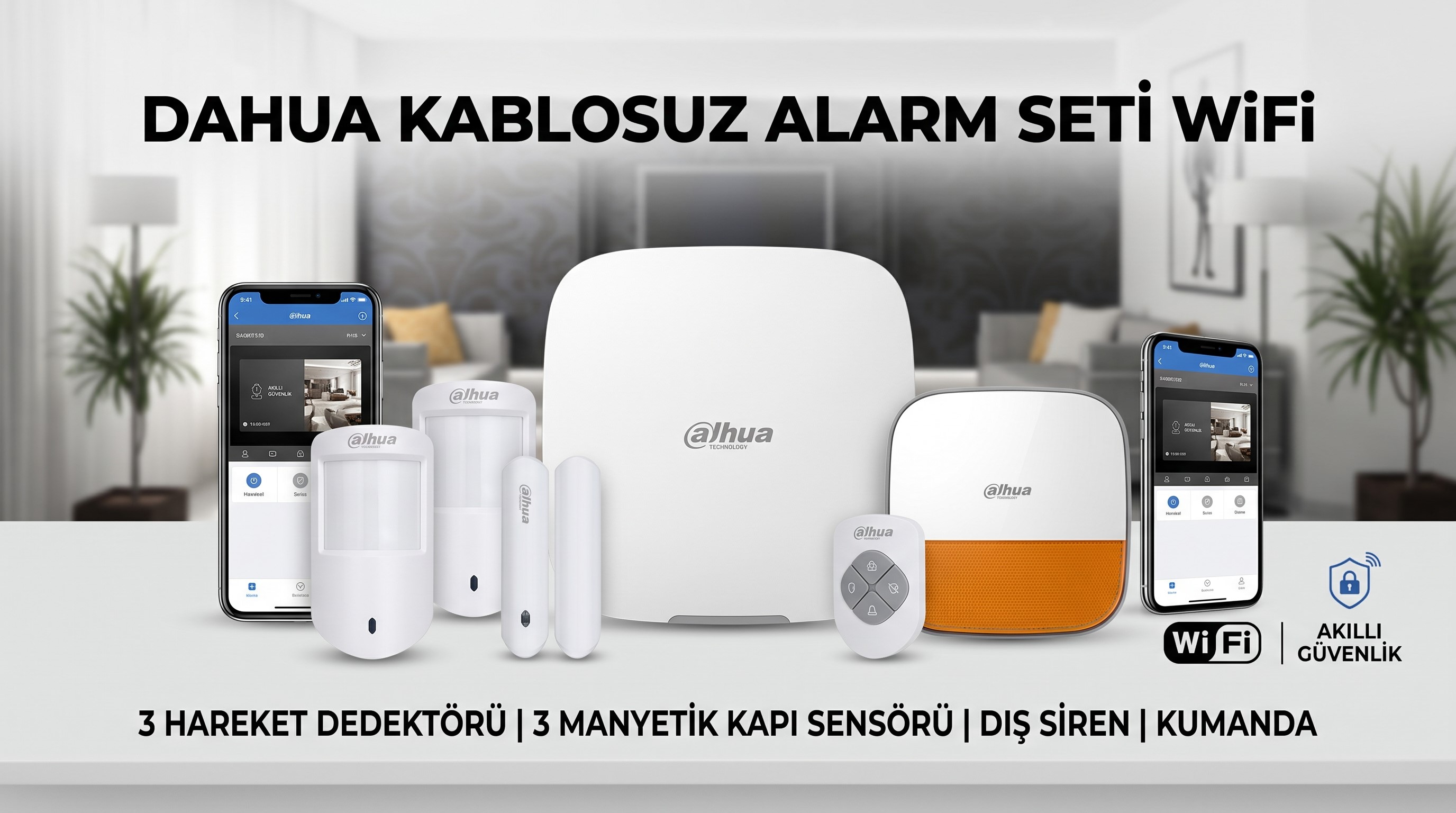 Dahua Kablosuz WiFi Alarm Seti ile Ev ve İş Yerinizde Kesintisiz Güvenlik