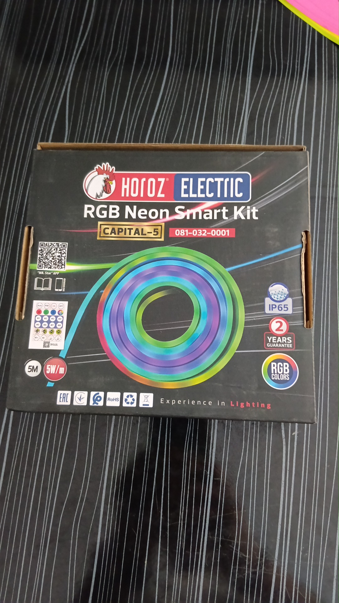 Horoz RGB Şerit Led Neon Smart Kit(Sese Duyarlı) 5Mt