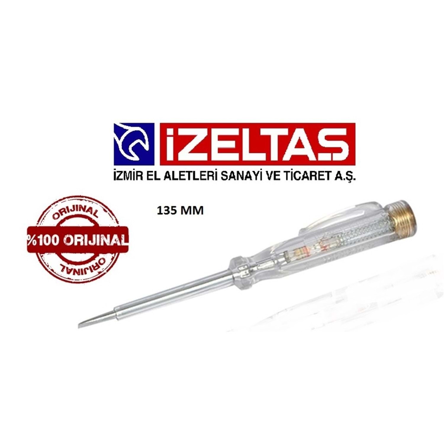 İzeltaş Kontrol Kalemi, 135 Mm, Elektrik Akımı Testi,güvenli Ve Hassas