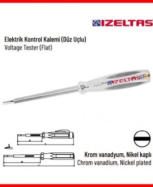İzeltaş-135 mm Düz Uçlu Kontrol Kalemi