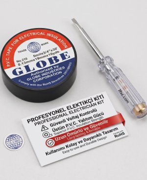 Profesyonel Elektrik Kontrol Kalemi + Globe İzole Bant