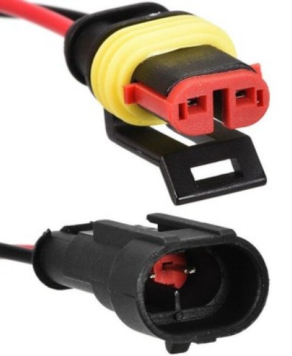 2 Kablolu Süper Seal Erkek Dişi Takım Elektrik Bağlantı Soketi
